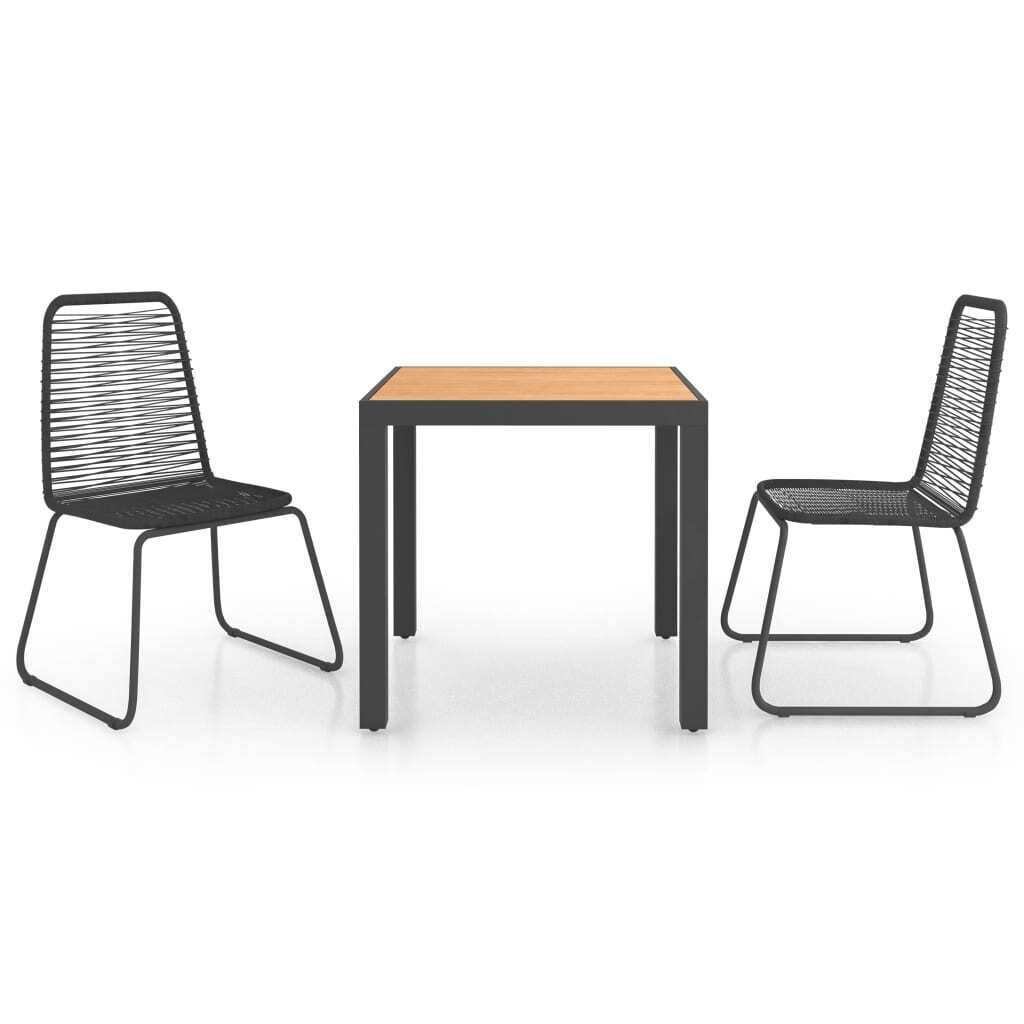 Garden Dining Set PVC Rattan