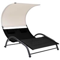 Omvire Canopied Double Sun Lounger