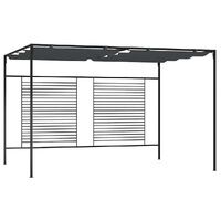 Retractable Canopy Iron Gazebo