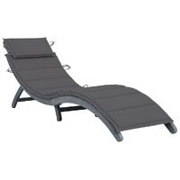 Roreli Folding Acacia Sun Lounger