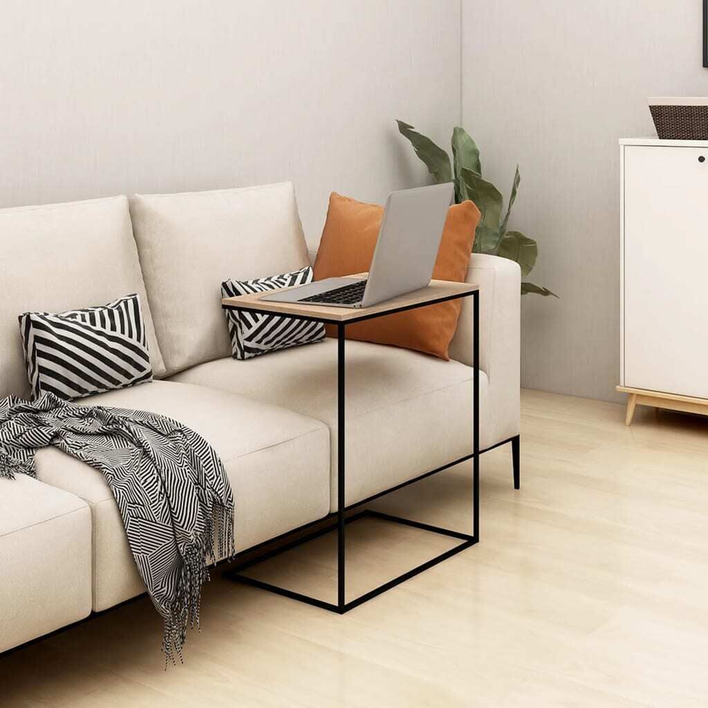 Side Table 55x35x66 cm Engineered Wood