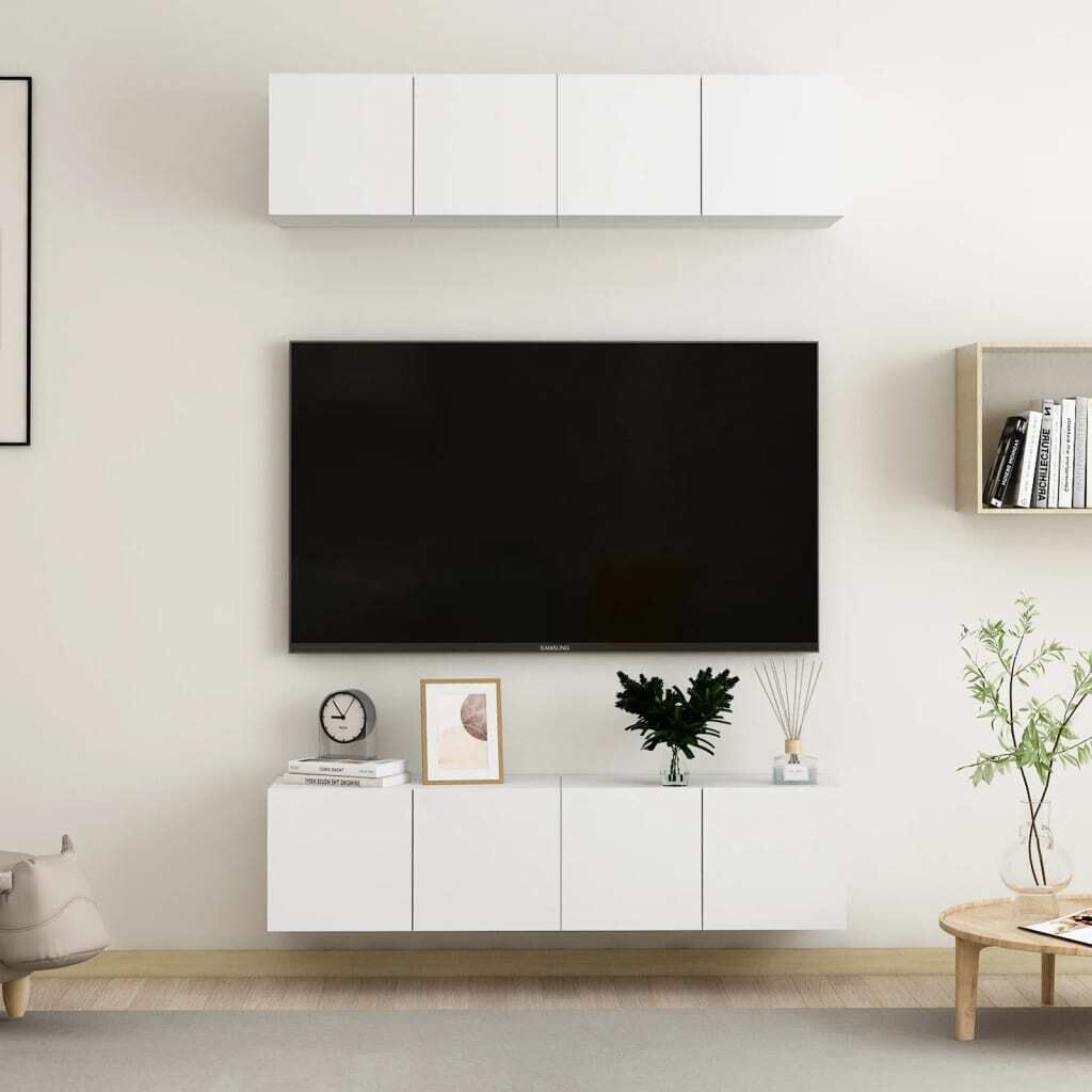 Dearborn TV Cabinets 4 pcs Engineered Wood