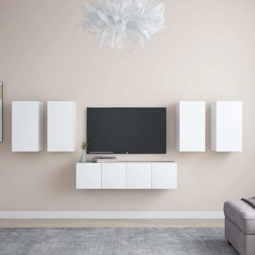 Pagnell 6 Piece TV Cabinet Set Engineered Wood
