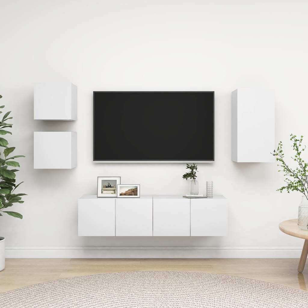 Olivehurst 5 Piece TV Cabinet Set Engineered Wood