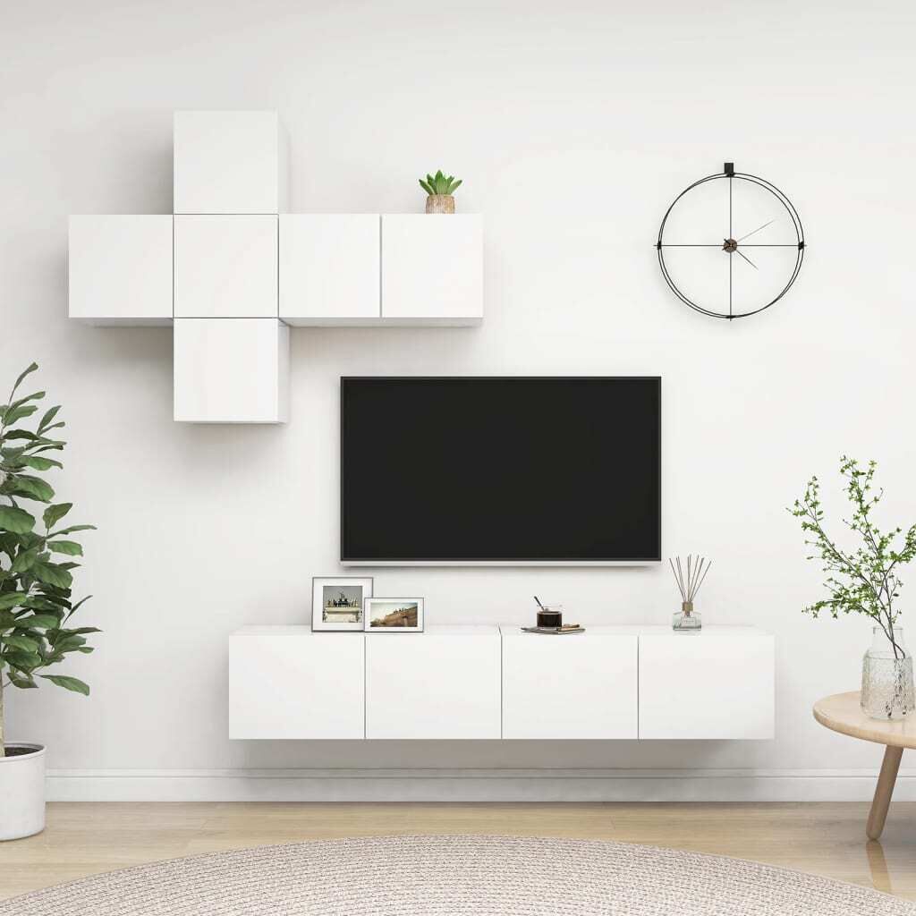 Waupun 7 Piece TV Cabinet Set Engineered Wood
