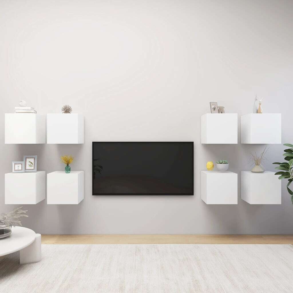 Bourne Wall Mounted TV Cabinets 8 pcs 30.5x30x30 cm