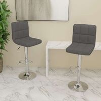 Famvelis Swivel Fabric Bar Stools
