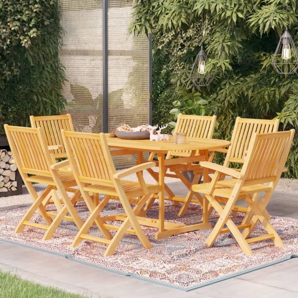 Garden Dining Set Solid Teak Wood