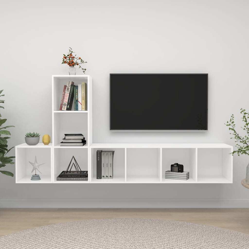 Waukegan 3 Piece TV Cabinet Set Engineered Wood