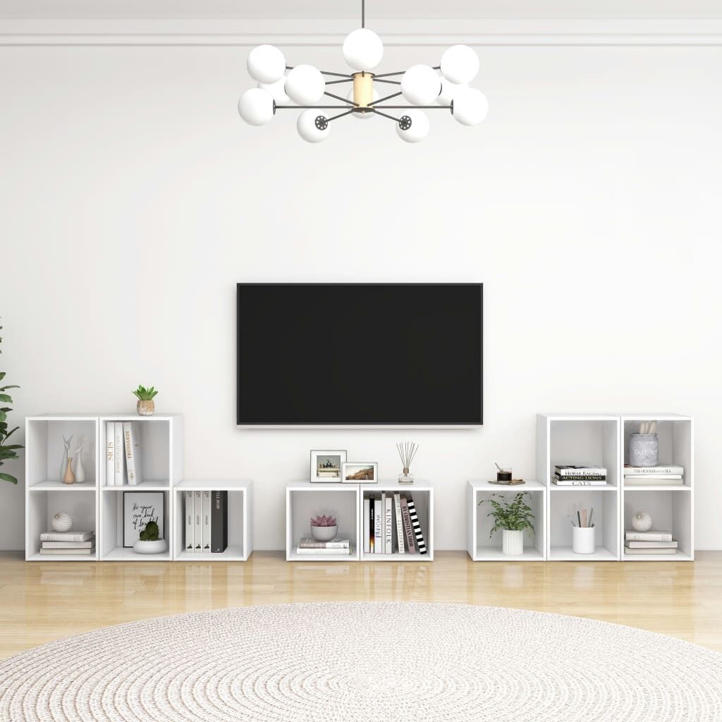 Huddersfield 8 Piece TV Cabinet Set Engineered Wood