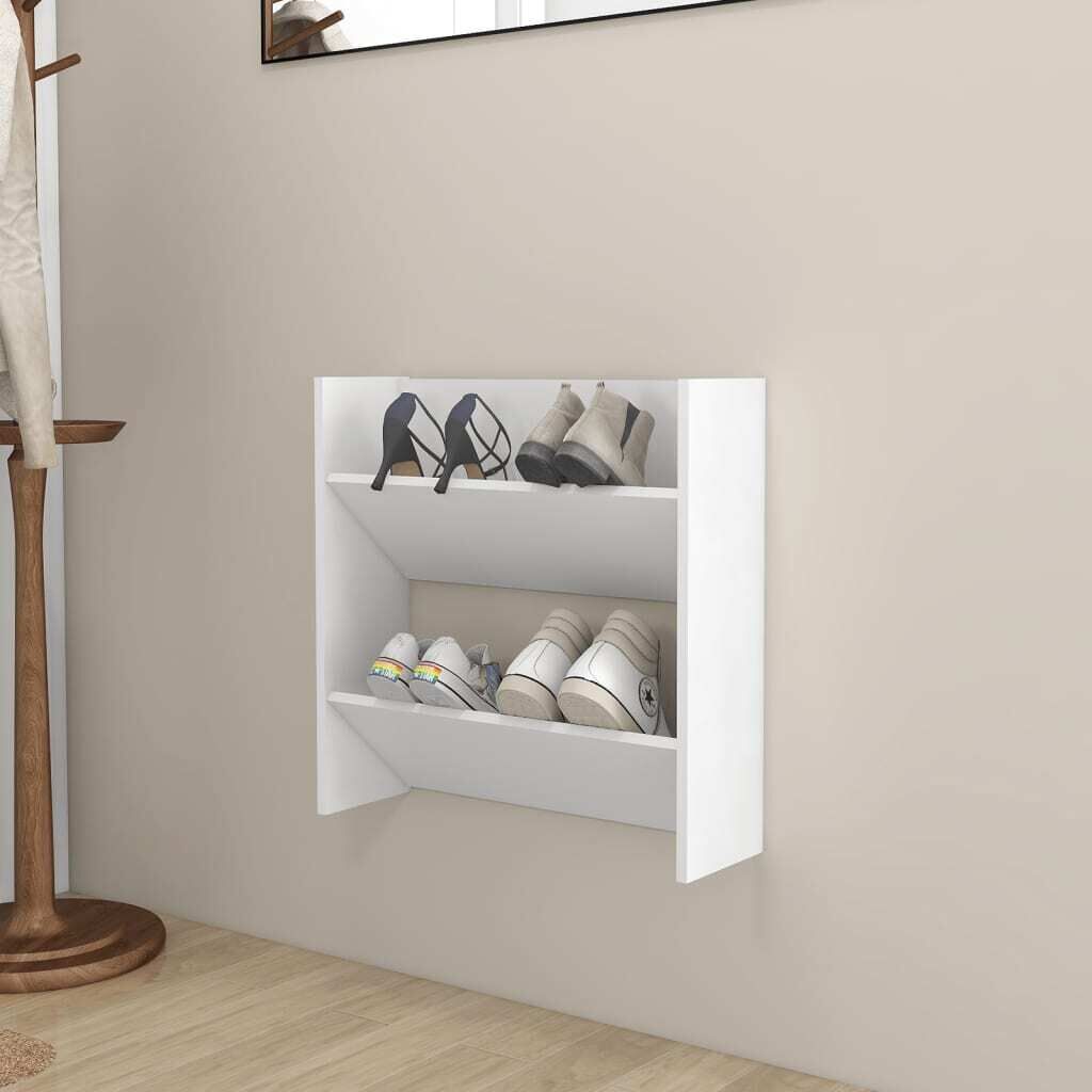 Wall Shoe Cabinet Engineered Wood