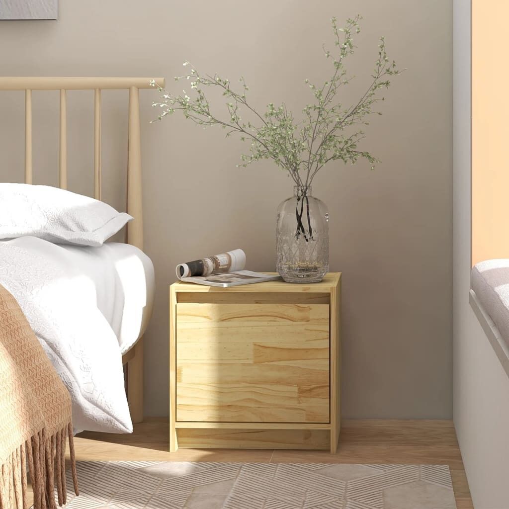 Halstead Bedside Cabinet 40x30.5x40 cm Solid Pinewood
