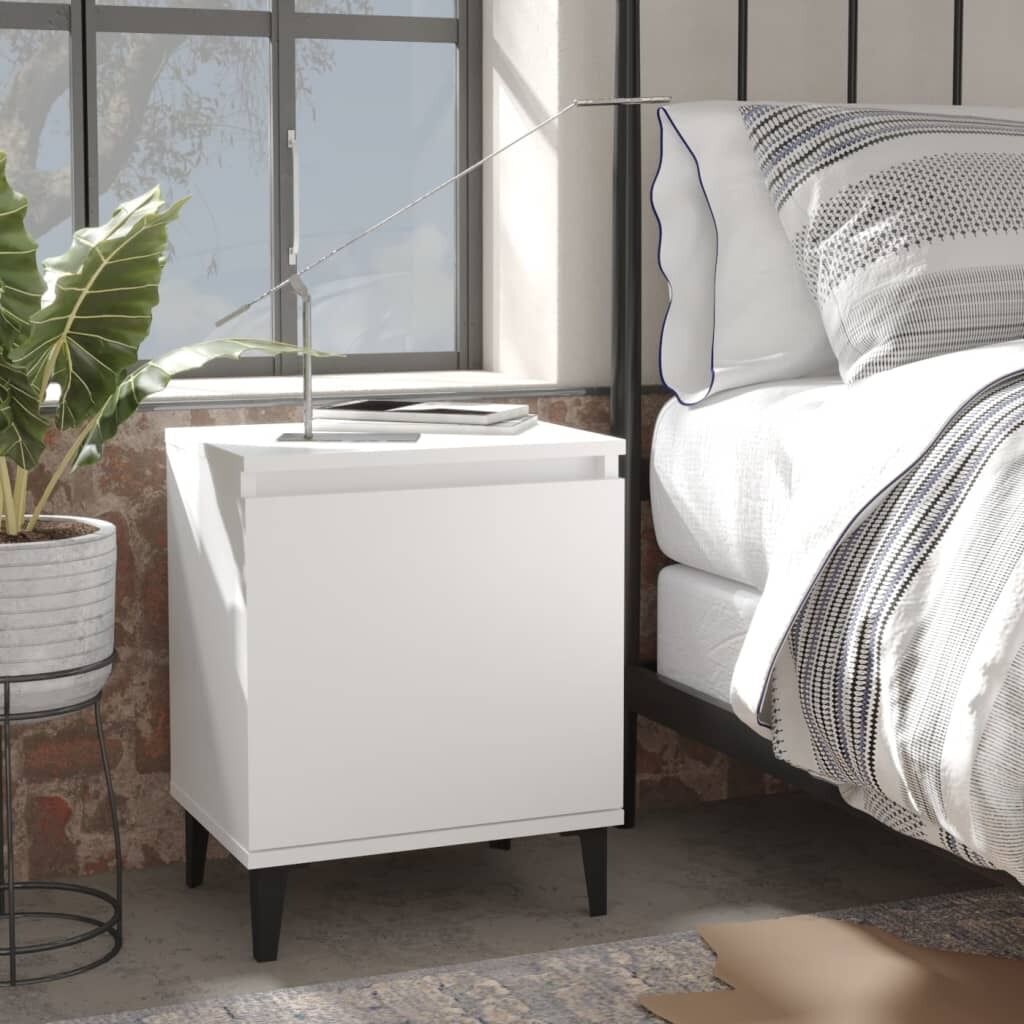 Secaucus Bed Cabinet with Metal Legs 40x30x50 cm