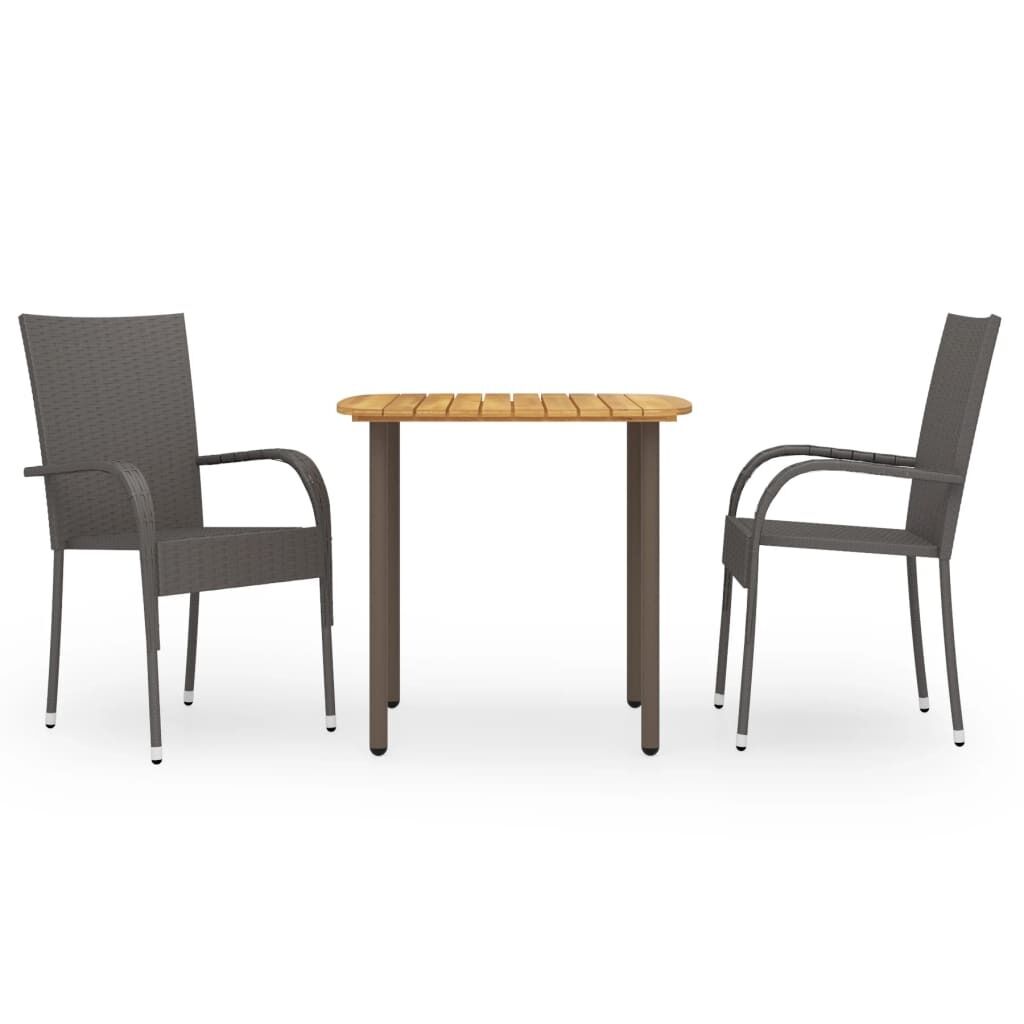 Garden Dining Set Poly Rattan