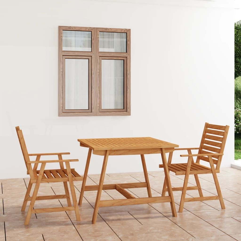 Garden Dining Set Solid Acacia Wood
