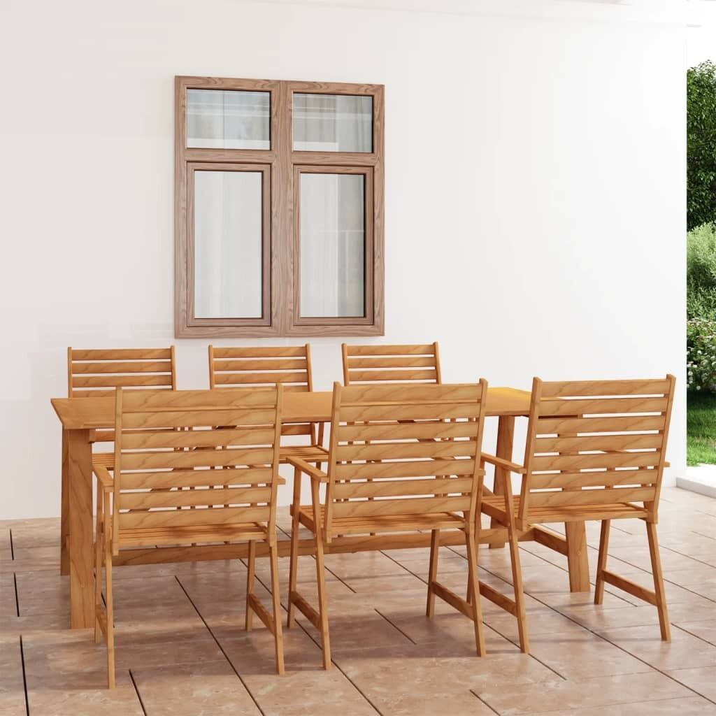 Garden Dining Set Solid Acacia Wood