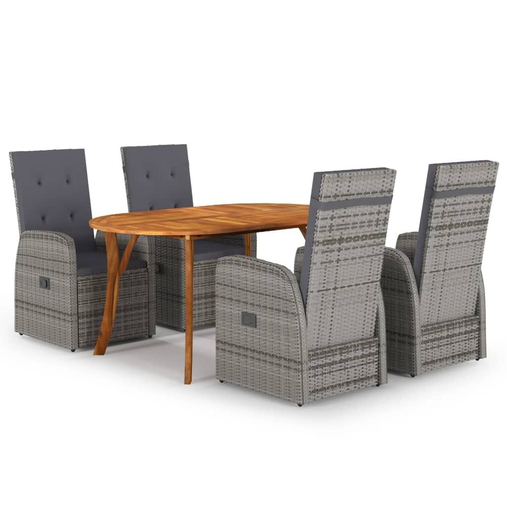 Garden Dining Set Grey