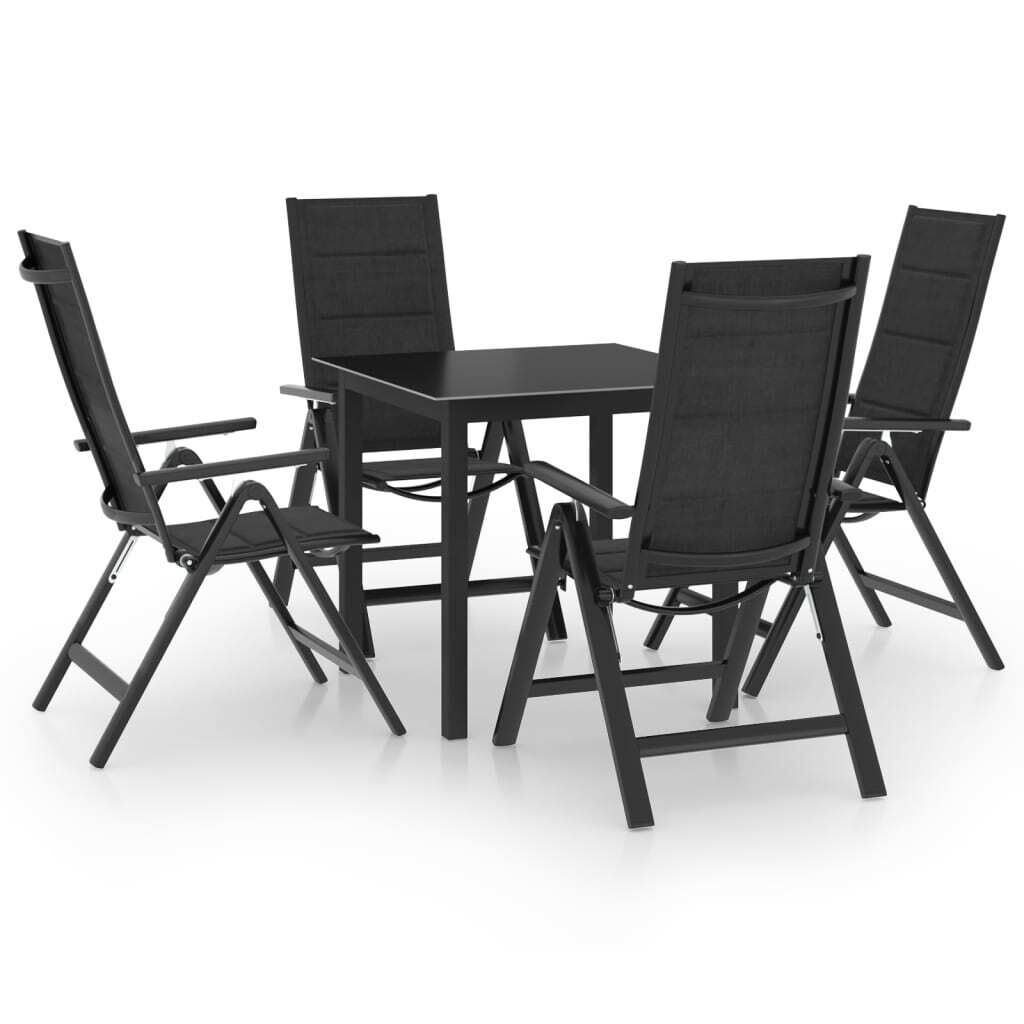 Garden Dining Set Aluminium Anthracite