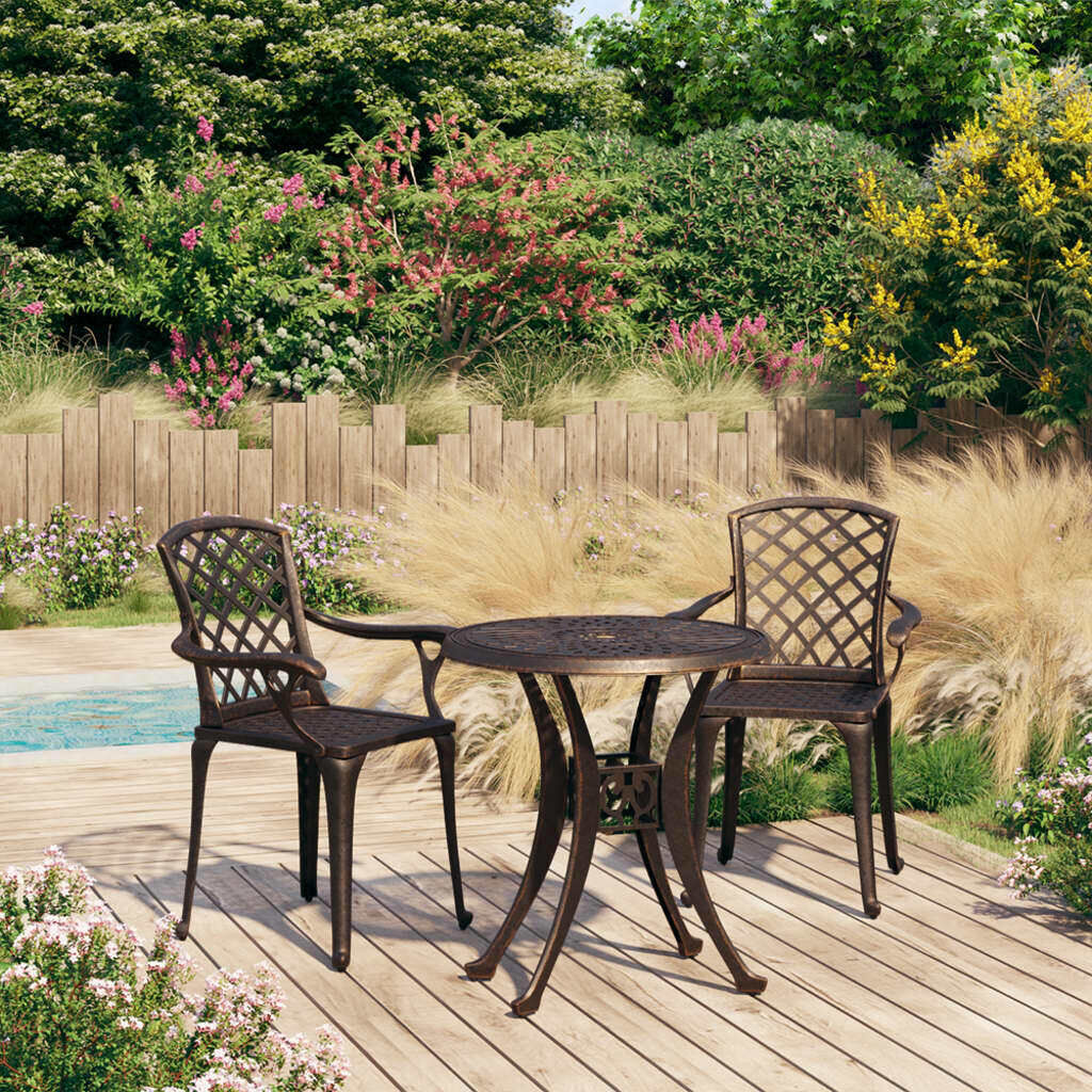 Bistro Set Cast Aluminium