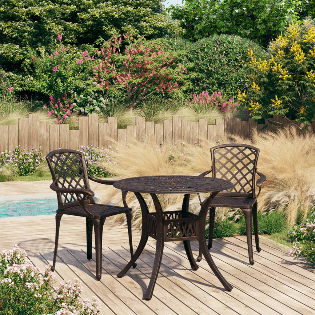 Bistro Set Cast Aluminium