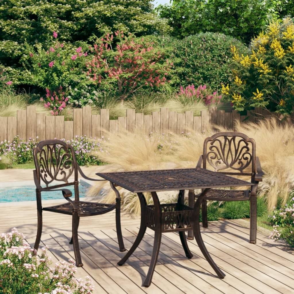 Bistro Set Cast Aluminium