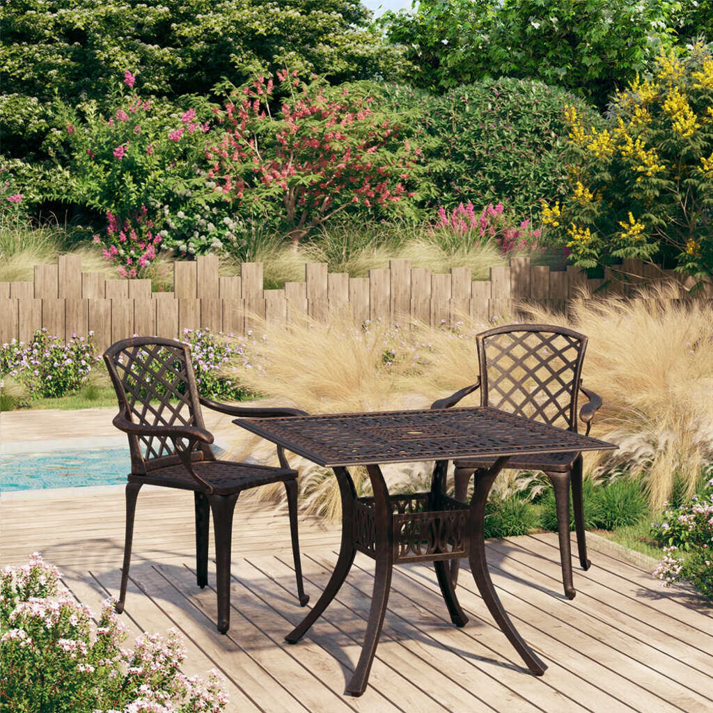 Bistro Set Cast Aluminium