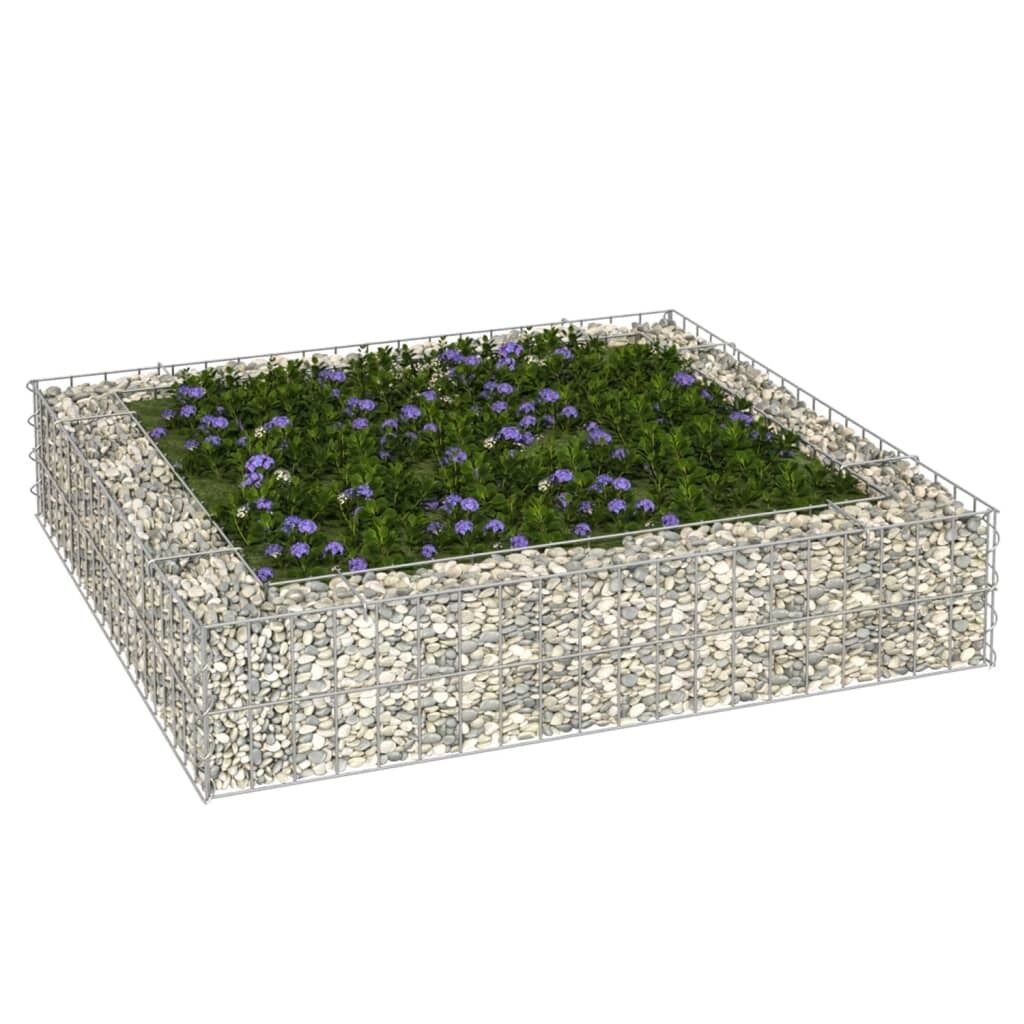 Gabion Raised Bed Galvanised Steel Gabion Garden Beds
