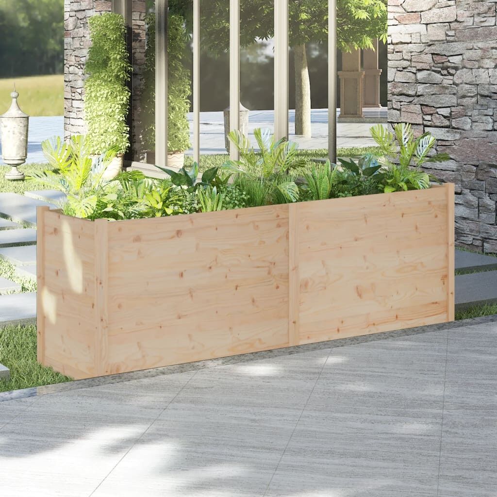 Garden Planter 200x50x70 cm Solid Pinewood