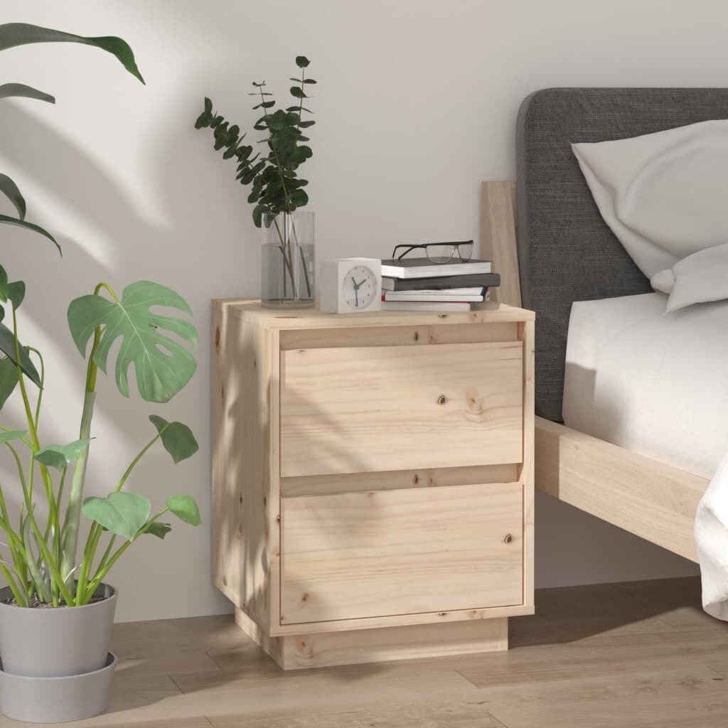 Canonsburg Bedside Cabinet 40x35x50 cm Solid Wood Pine