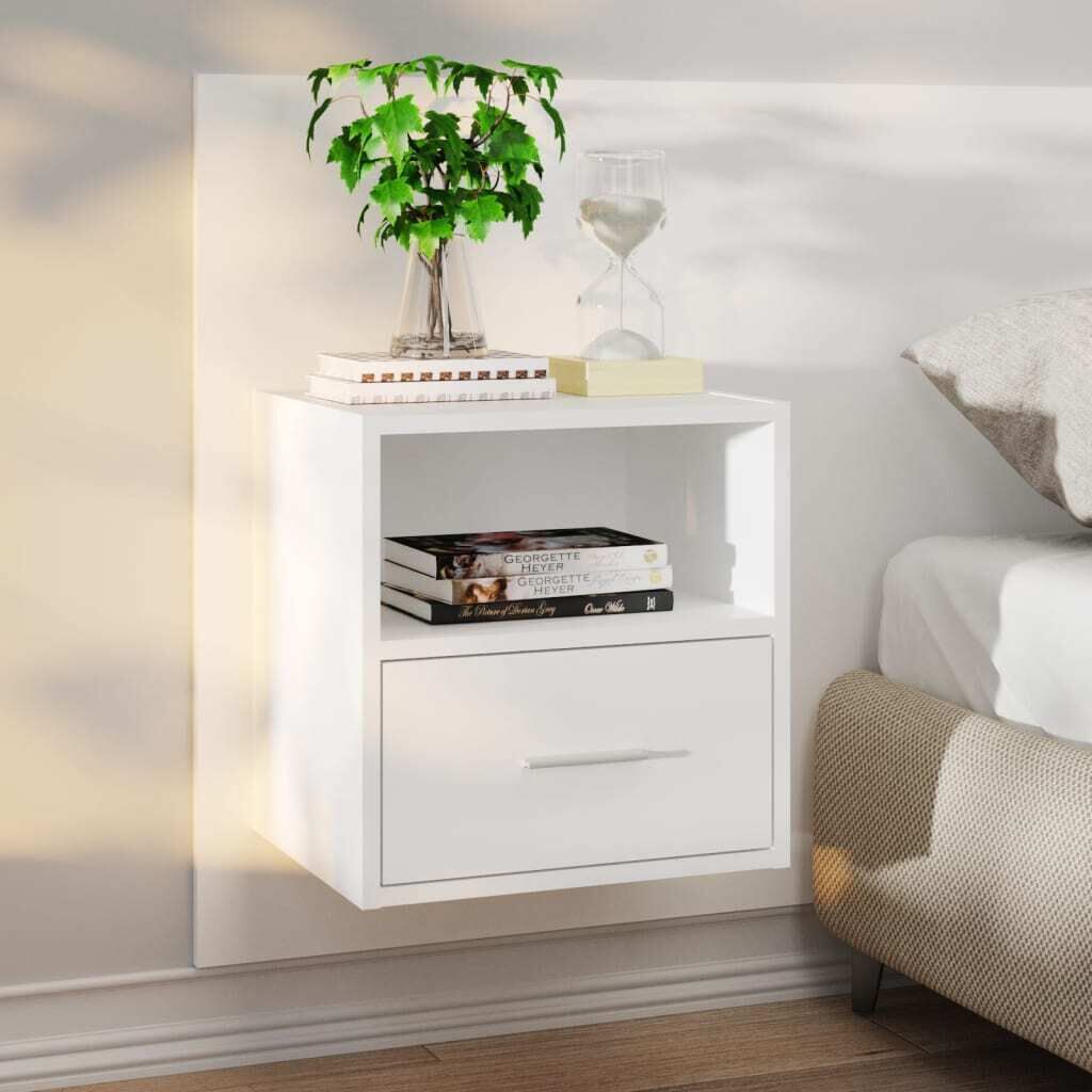 Simons Wall-mounted Bedside Cabinet