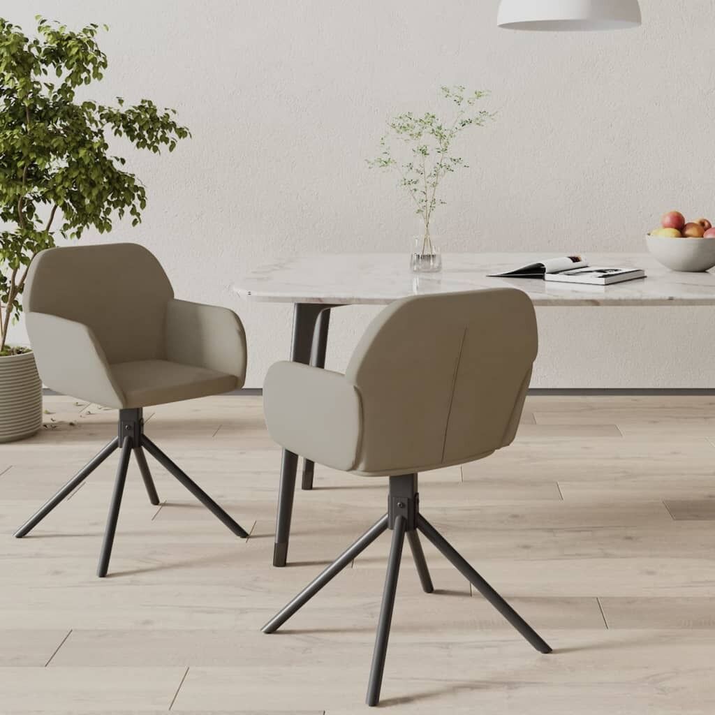 Swivel Dining Chairs 2 pcs Velvet