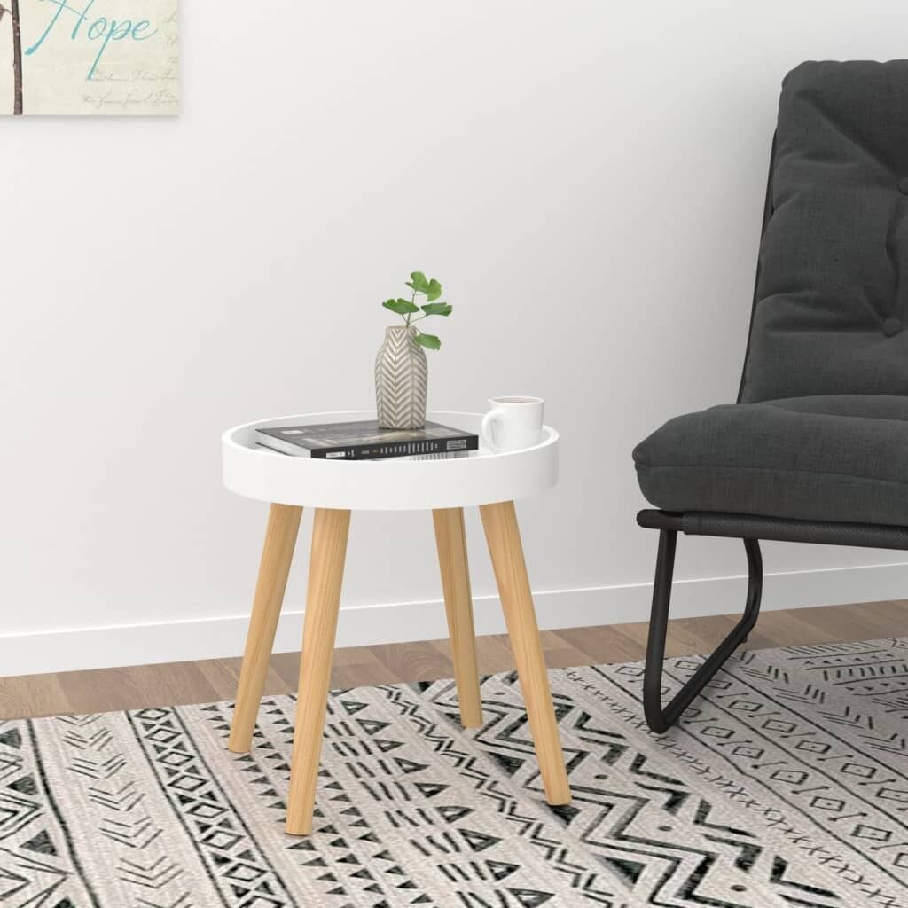 Warrensburg Side Table 38x38x40 cm Engineered Wood&Solid Wood Pine