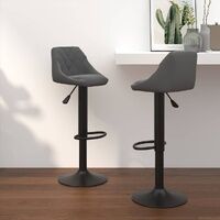 Malvuno Adjustable Velvet Bar Stools