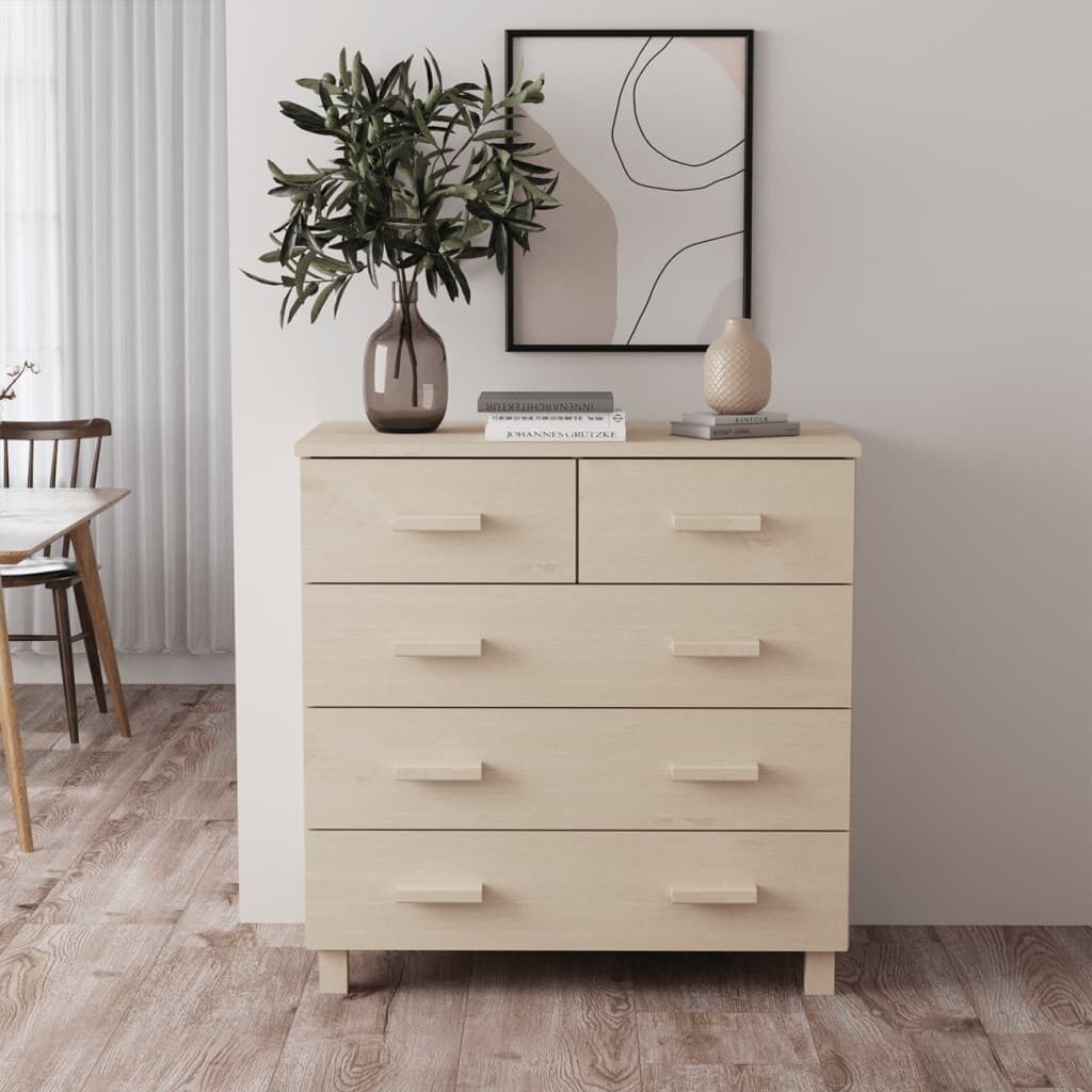 Sideboard Honey 79x40x80 cm Solid Wood Pine