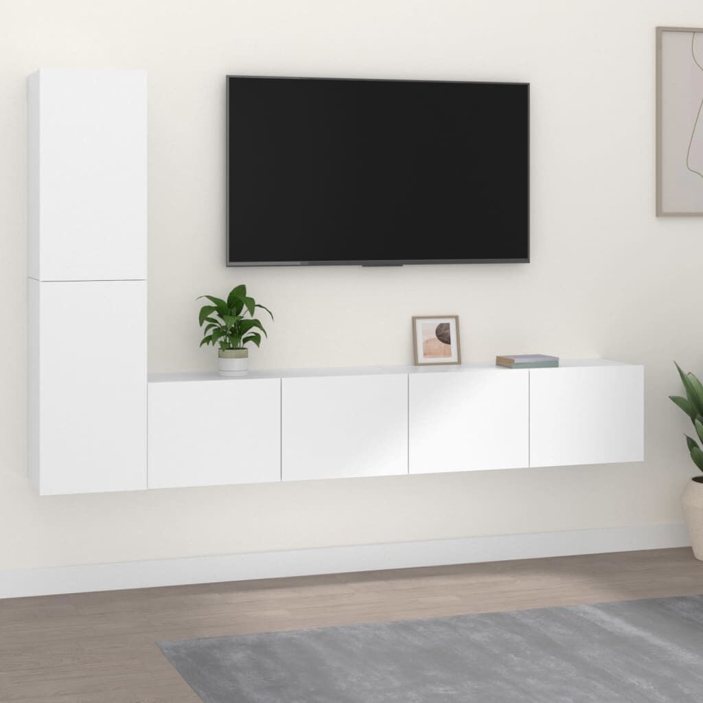 Moscow 4 Piece TV Cabinet Set Engineered Wood