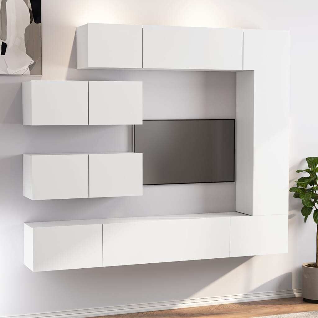 Driffield 7 Piece TV Cabinet Set Engineered Wood