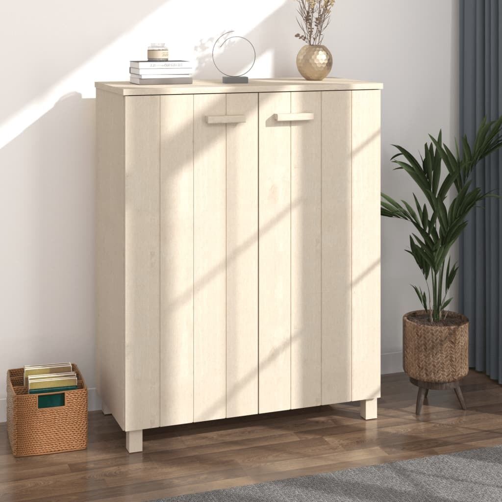 Shoe Cabinet 85x40x108 cm Solid Wood Pine
