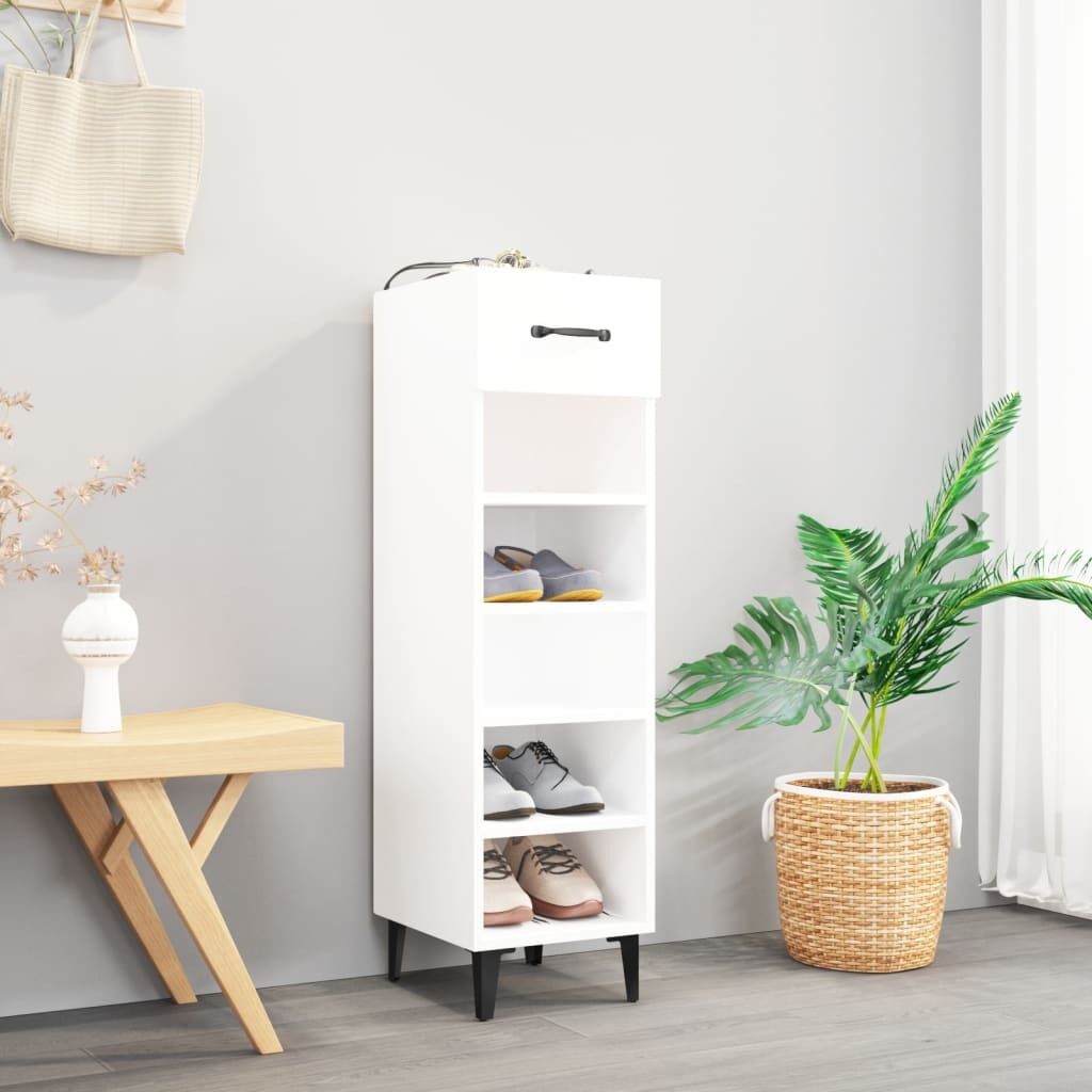 Shoe Cabinet 30x35x105 cm Engineered Wood