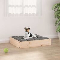 Low Rectangular Pine Dog Bed