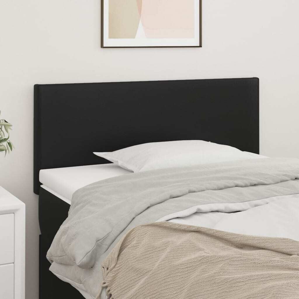 Headboard Black Leather