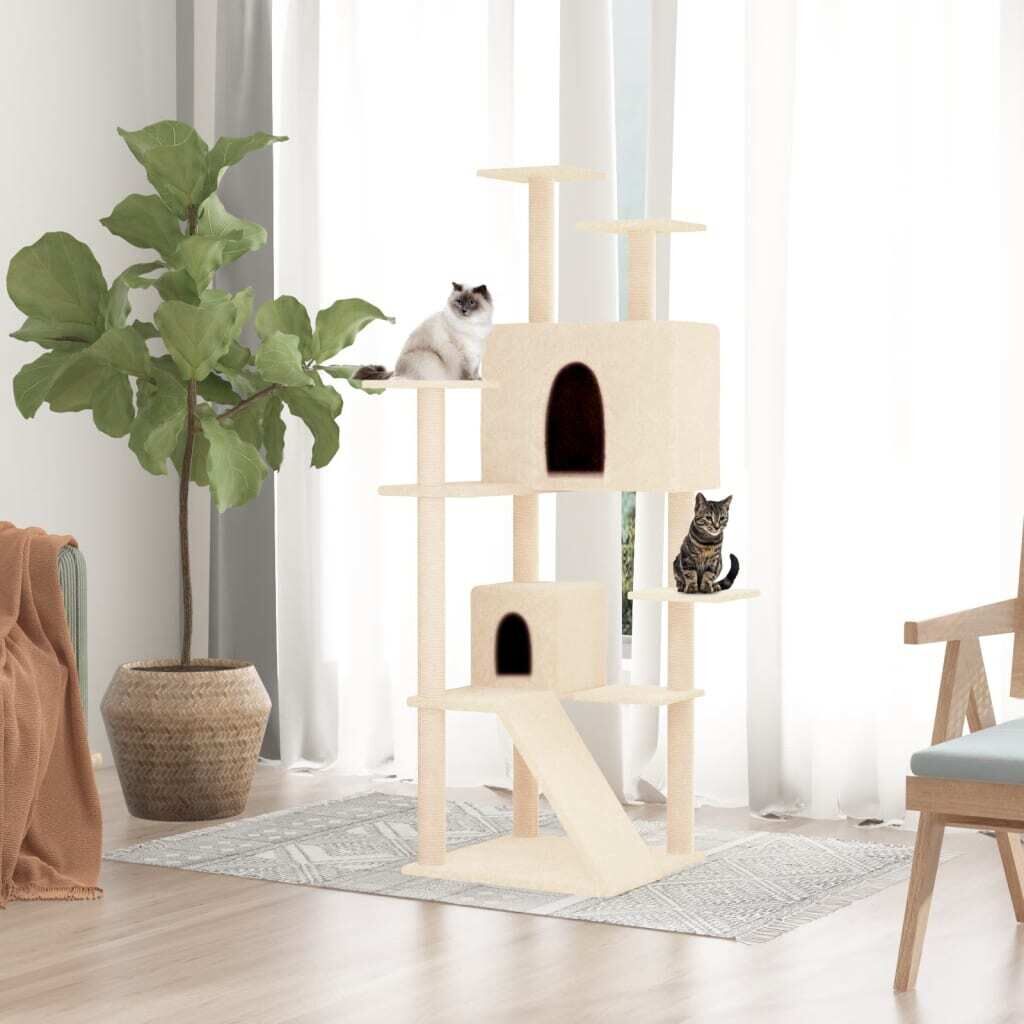 Cat Tree with Sisal Scratching Posts 153 cm