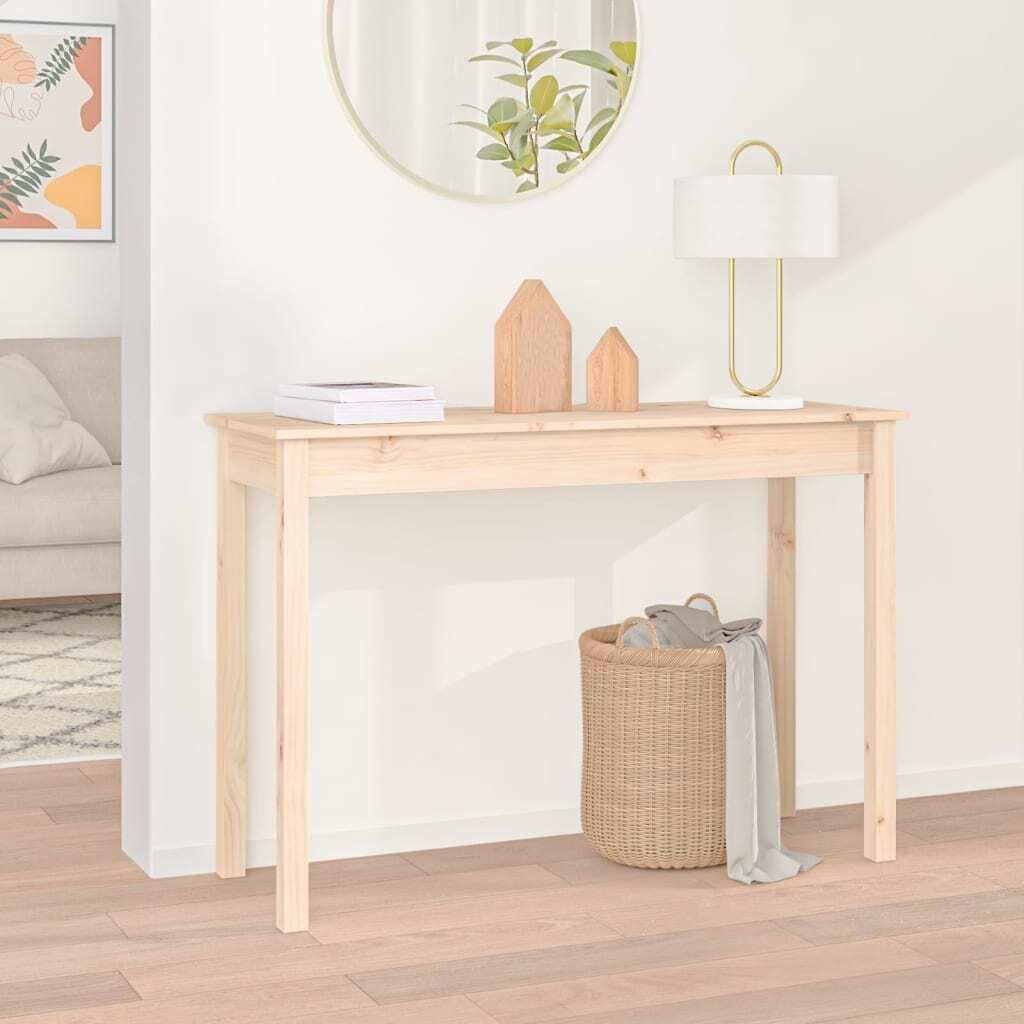 Console Table Solid Wood Pine