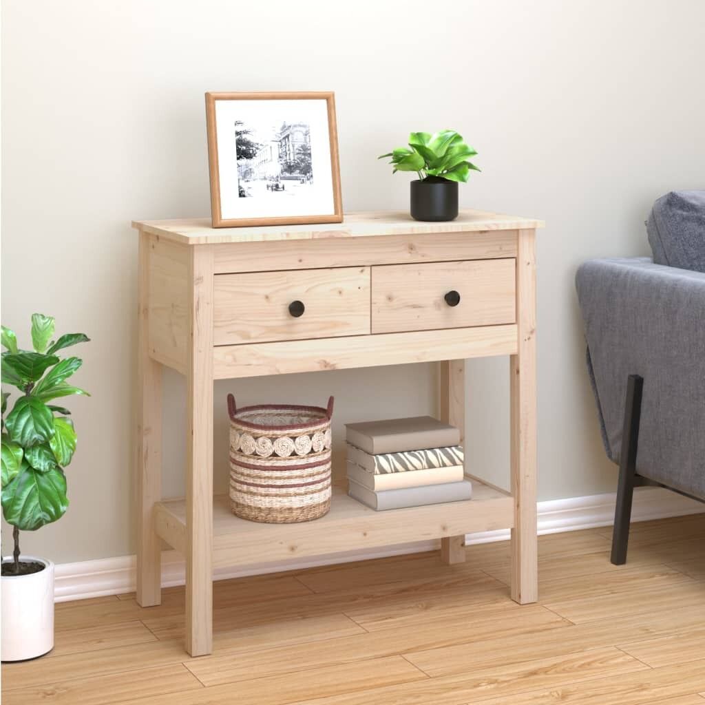 Console Table Solid Wood Pine