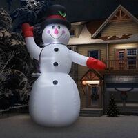 Twin-Blower LED Christmas Snowman