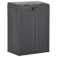 Rattan-Look Waste Sorting Bin with Lid