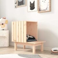 Natural Pine Resting House for Cats