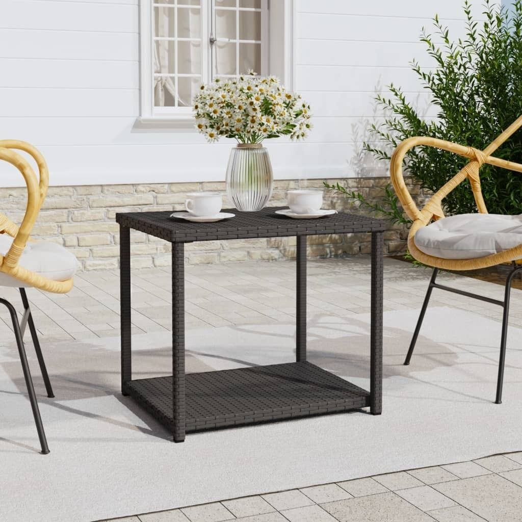 Side Table 55x45x49 cm Poly Rattan