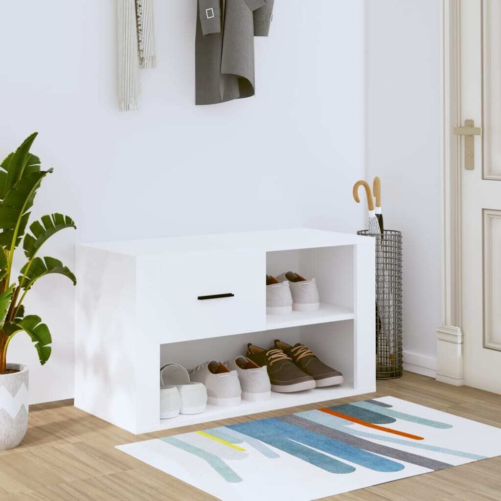 Shoe Cabinet 80x35x45 cm Engineered Wood