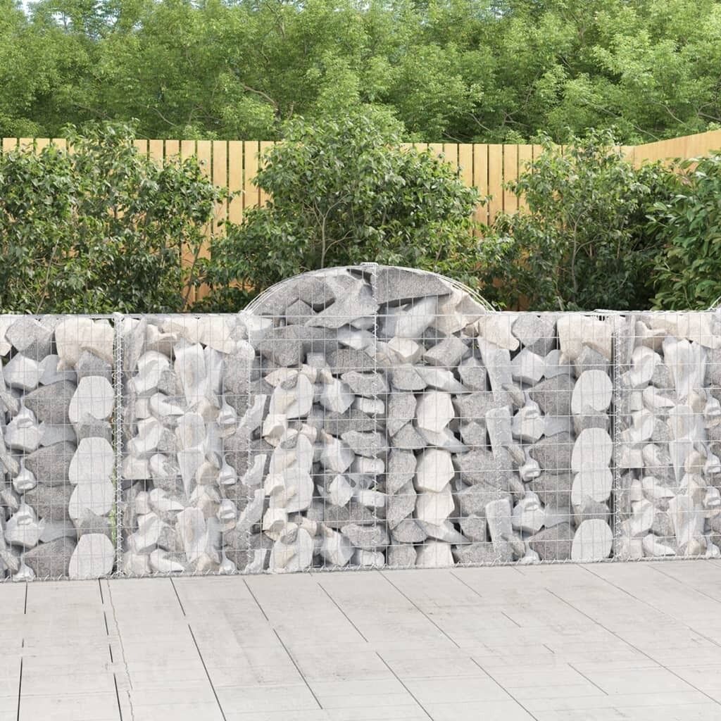Arched Gabion Basket Galvanised Iron Gabion Garden Beds