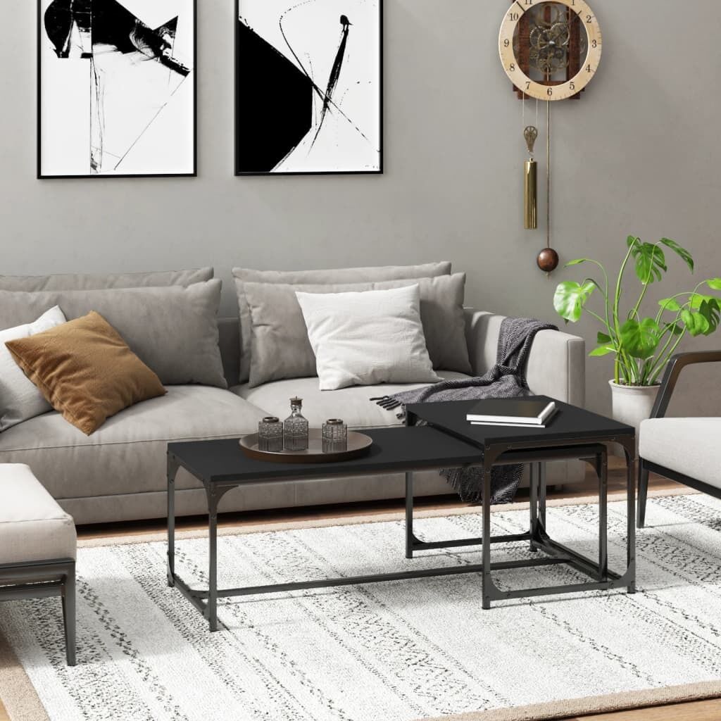 Coffee Tables 2 pcs Engineered Wood